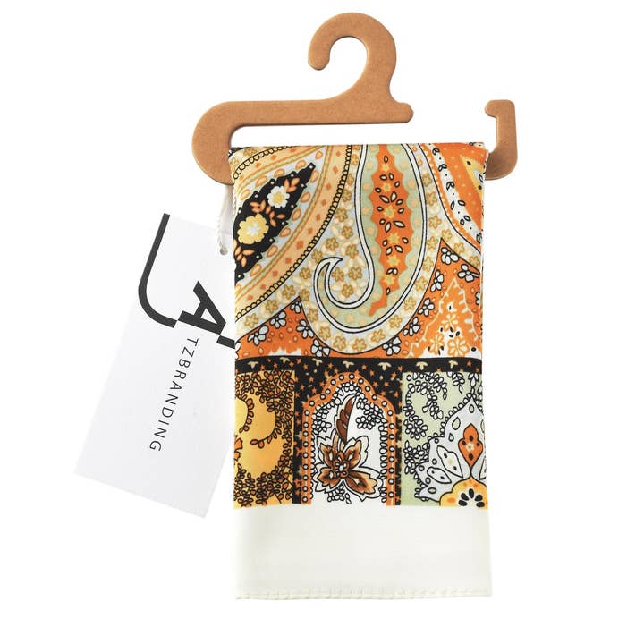 Funkyrel® Atzbranding Limited - Wholesale Scarf – Women's - Scarvii - Paisley Square Scarf18