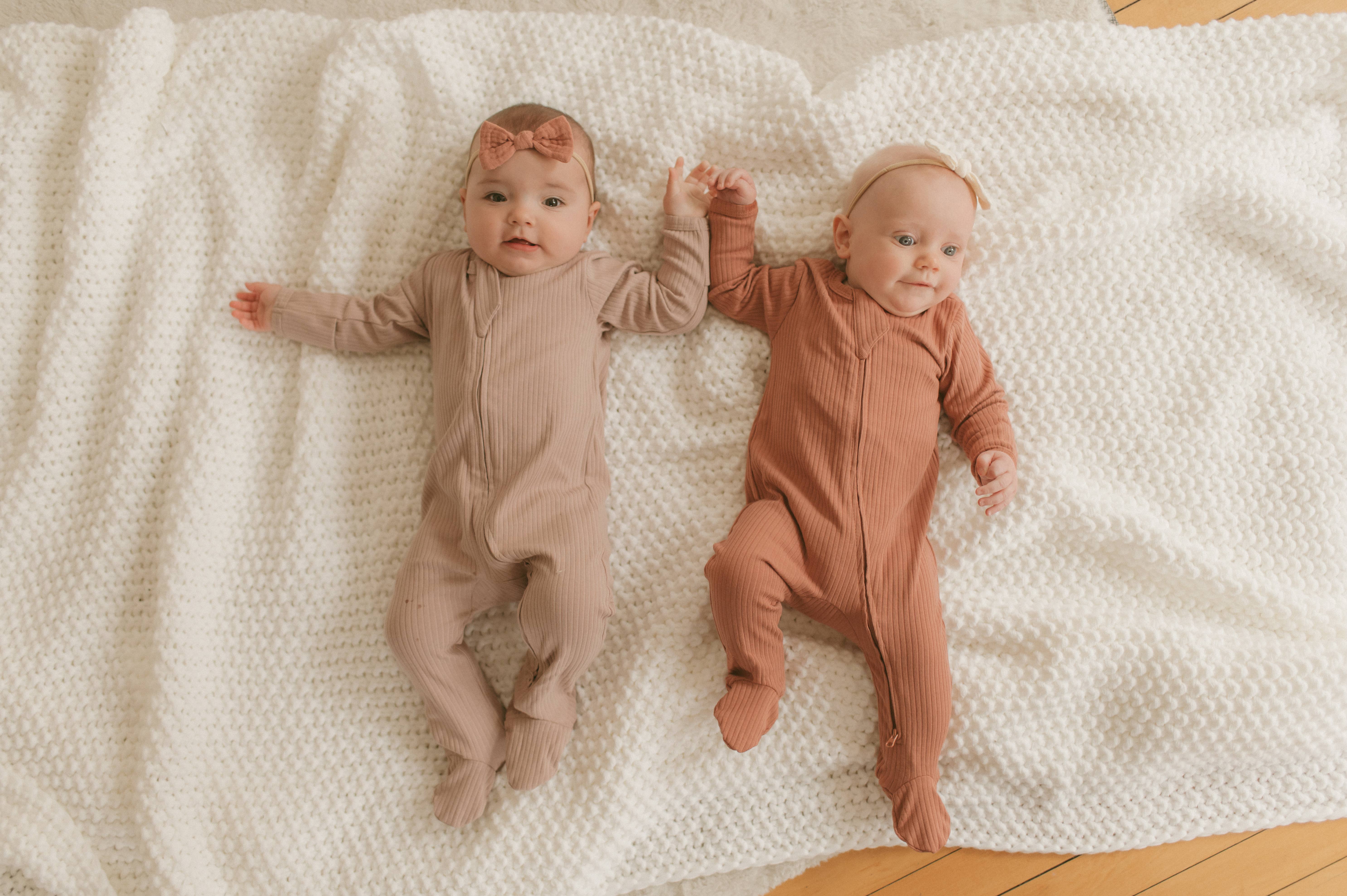 Boho + Babe - Wholesale Bodysuit (Footed) - Baby - Organic Cotton Ribbed Baby Footies4