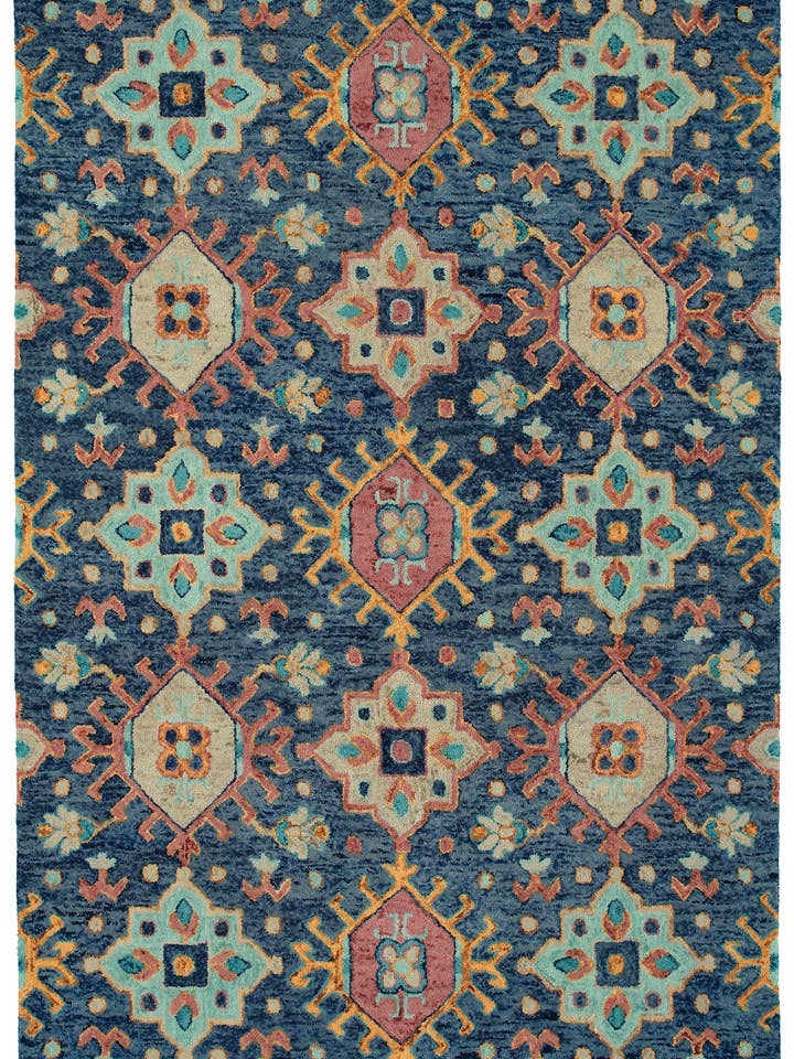 Chancellor Collection Navy 5'x7'9" Rectangle Area Rug for wholesale by contempo fashion