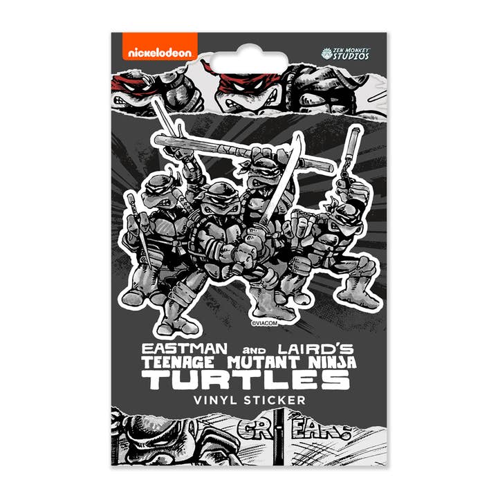 Zen Monkey Studios - Wholesale Sticker - All 4 Comic Turtles - TMNT Sticker