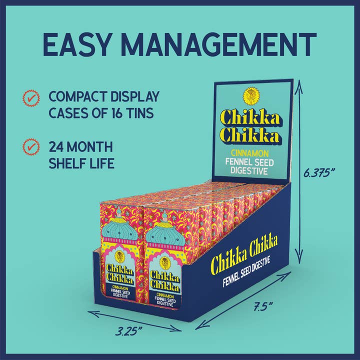 Chikka Chikka - Vente Bonbons à la menthe - Boîte digestive Chikka Chikka Mint 1 oz8