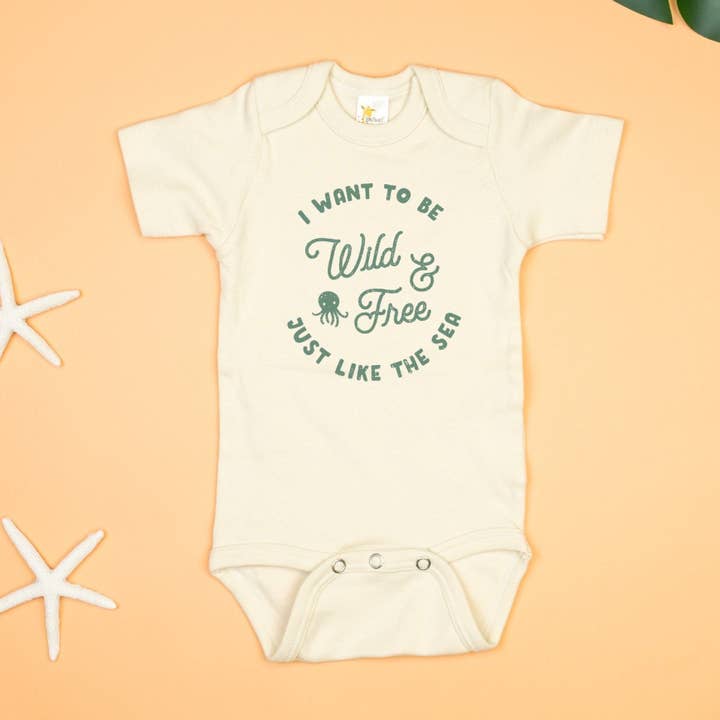Cuddle Sleep Dream - Wholesale Bodysuit (Non-Footed) - Baby - Wild & Free Octopus Onesie