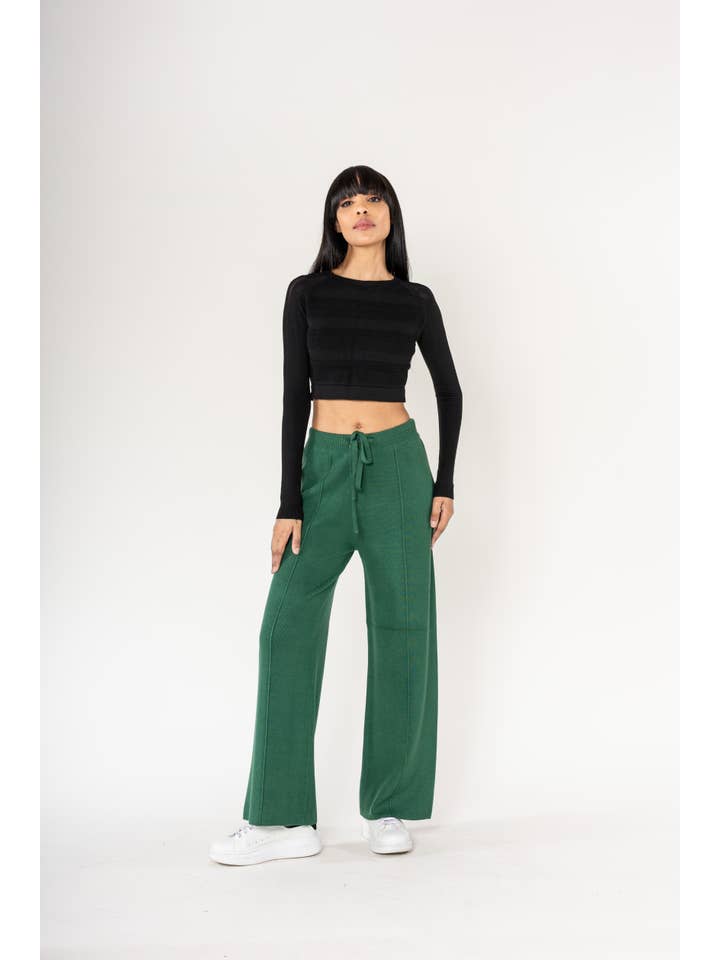 Nina Carter - Wholesale Pants - Women's - F025 Flared Cocooning Comfort Knit Trousers27