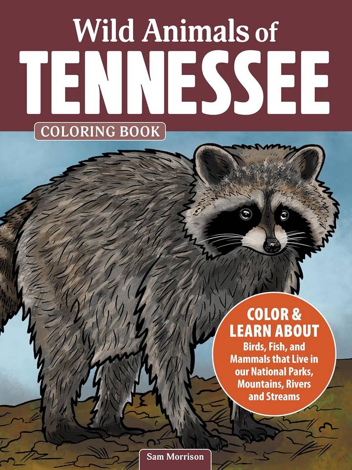 Wild Animals of Tennessee Coloring Book - Color & Learn! for wholesale by Fox Chapel Publishing