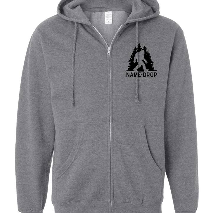 Sasquatch in Trees | Full zip hoodie for wholesale by Direction Apparel