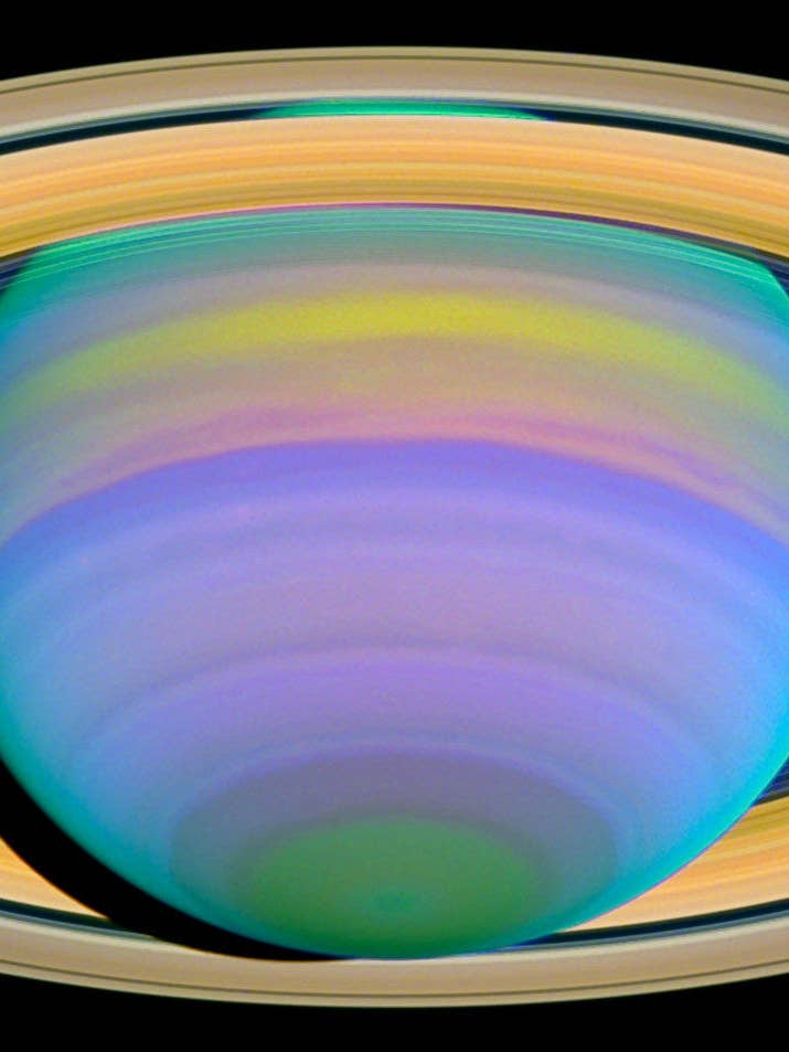 Saturn's Rings in Ultraviolet Light for wholesale by Print Collection
