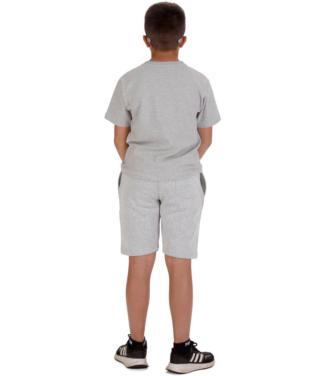 Oxford Grå Kids Oxford Grå T-shirt og shorts sæt for engroshandel på Faire3