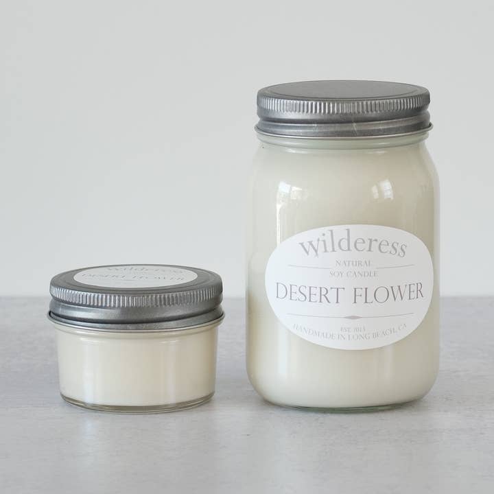 Desert Flower Soy Candle for wholesale by Wilderess