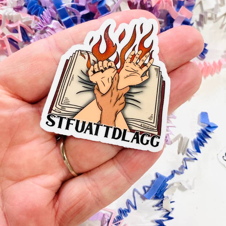 STFUATTDLAGG Die Cut sticker for wholesale by Chapter & Ink