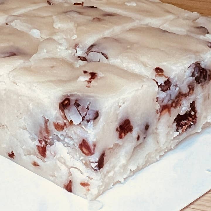 White Chocolate Raspberry for wholesale by Meem's Fudge Shoppe