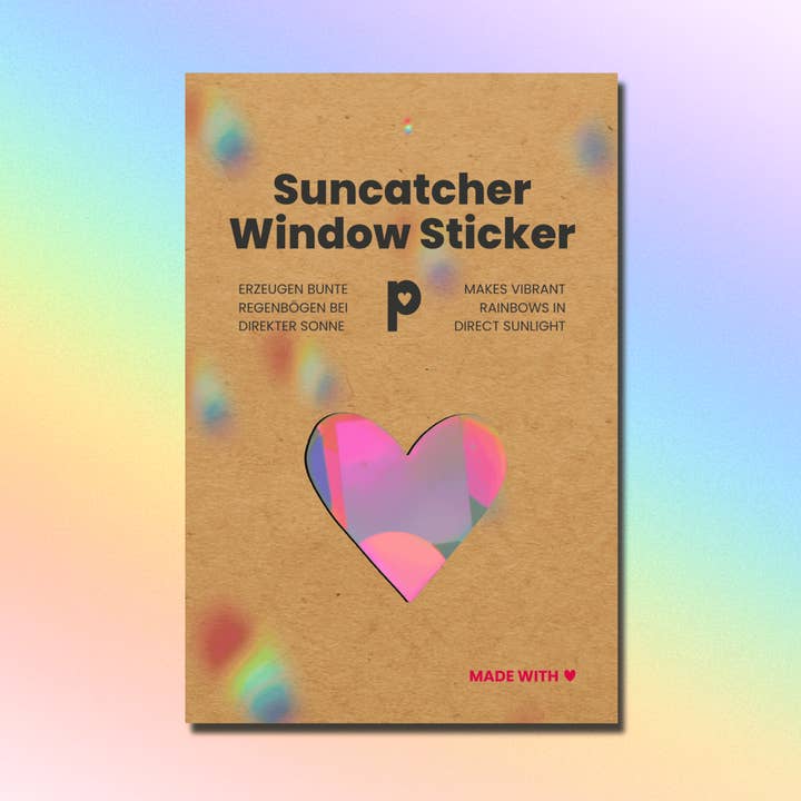 Autocolante de Janela Apanhador de Sol Coração, Criador de Arco-Íris por atacado de Plottkowski