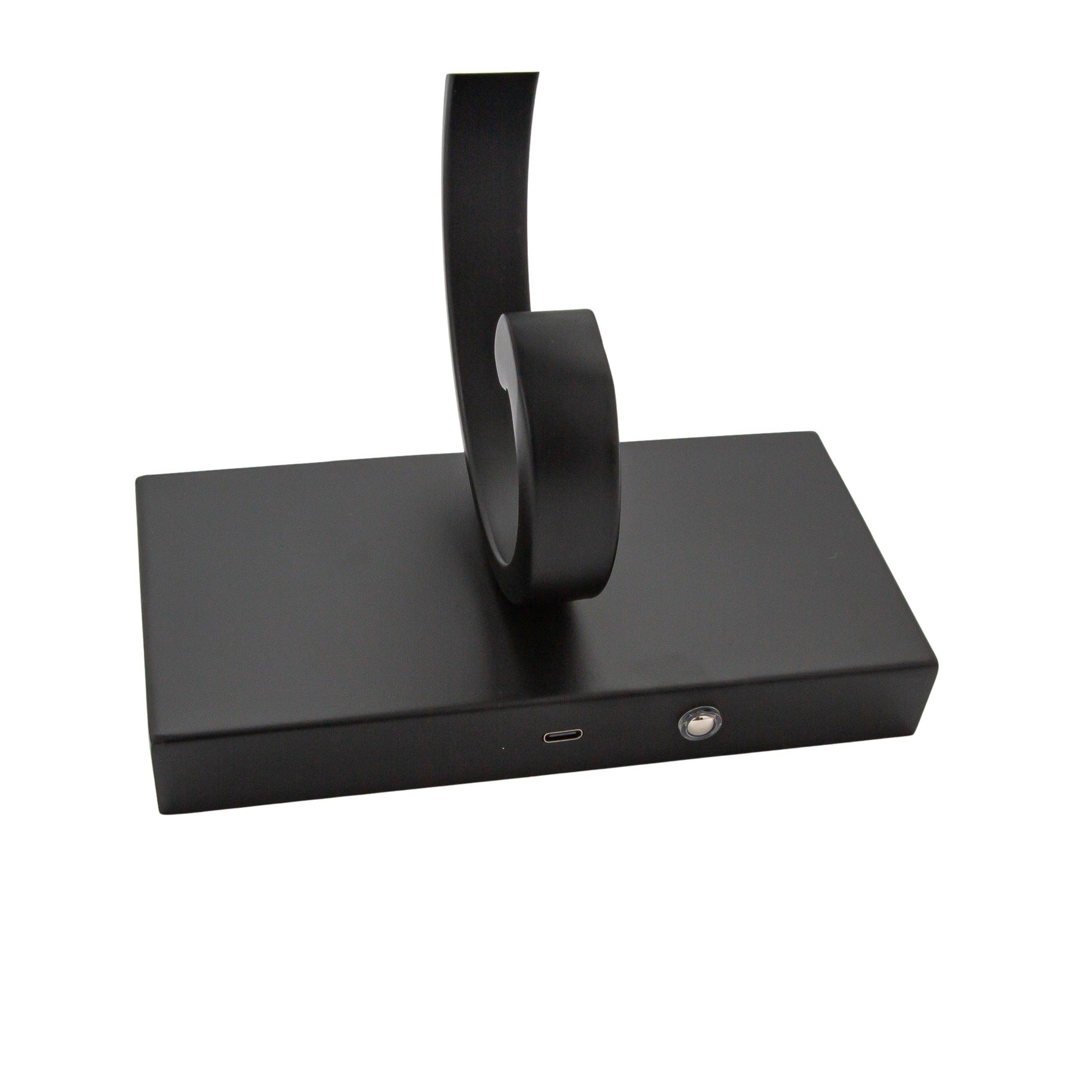 Happy Homewares – wholesale Accent/desk lamp – Black Patterned Wireless Rechargeable LED Touch Dimmable Picture Light7