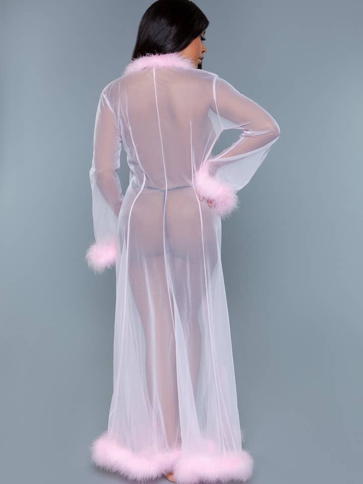 BeWicked - Wholesale Robe - Women's - BW1650 Marabou Robe6