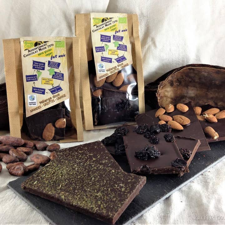 Soft mix chocolate bag 150g for wholesale by Bouga CacaO