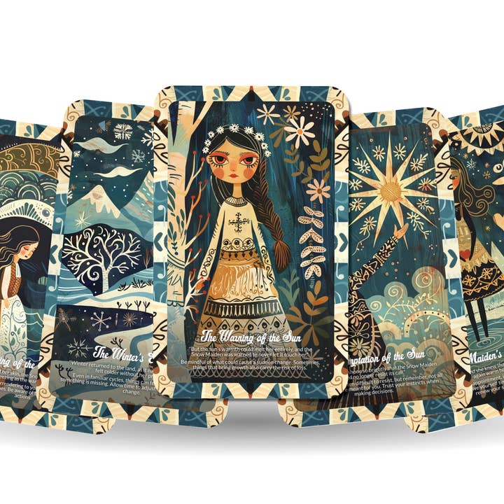 Ibiza Tarot USA - Wholesale Tarot Cards - The Snow Maiden - 22 Oracle Cards - Embrace Purity and the Beauty of Winter’s Soul6