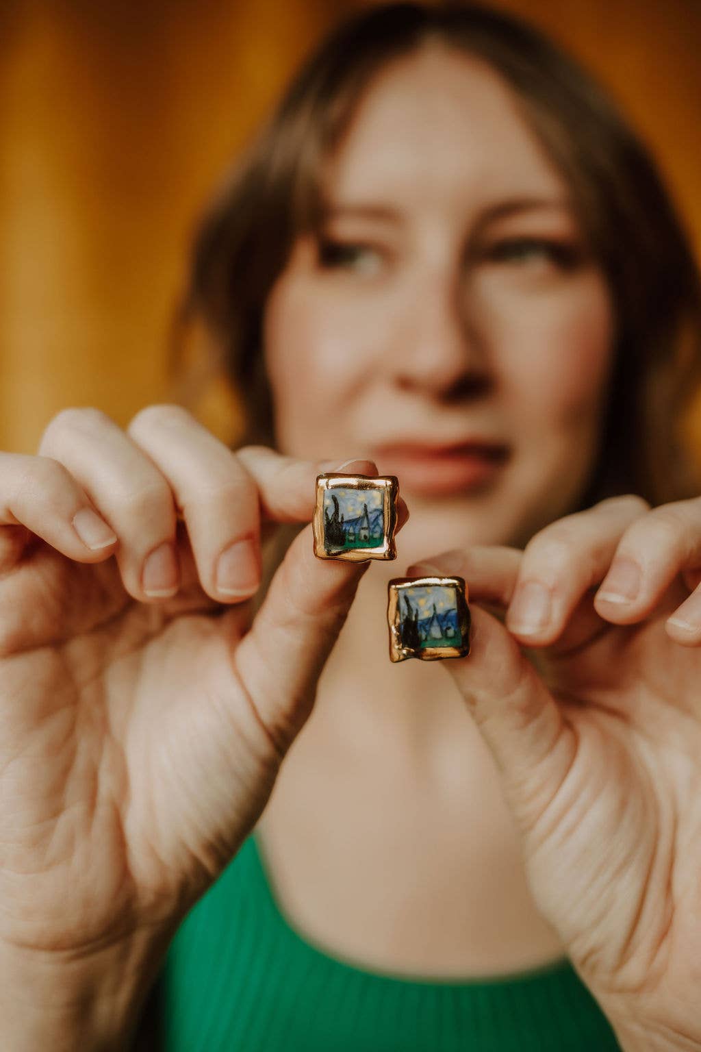 Crown & Heart – wholesale Stud/post earrings – Mini masterpiece studs23