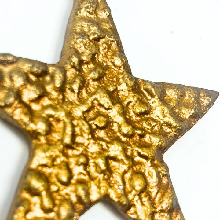 David Christopher's Collection - Wholesale Christmas Decoration - Ornate Gold Star Ornament 6”