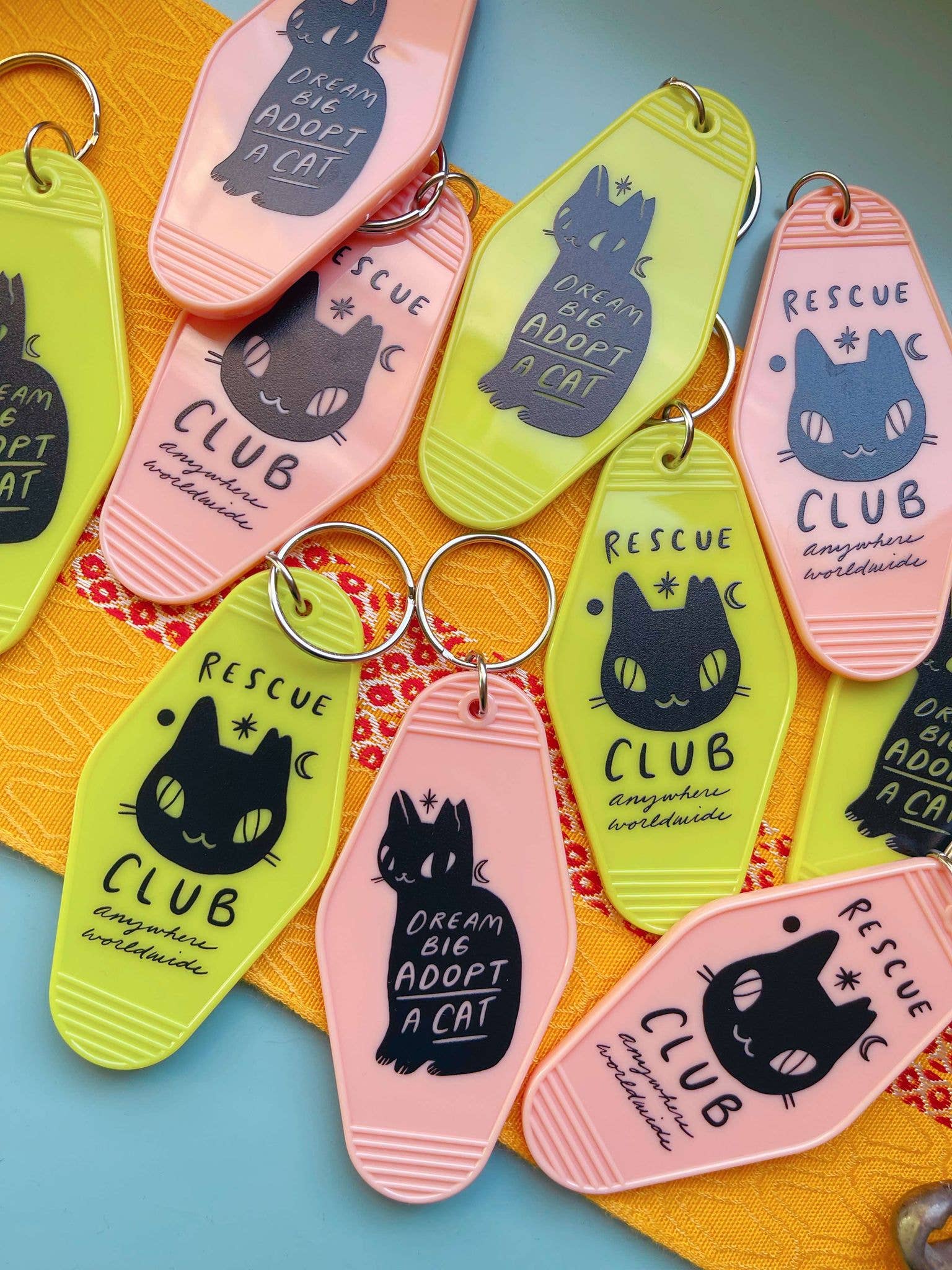 Bunny Dee - Wholesale Keychain - Women's - rescue cat club motel style key chain2