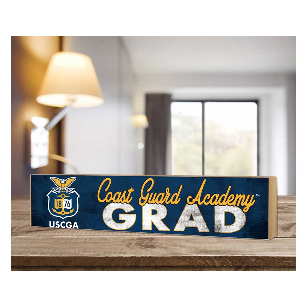 KH Sports Fan - Wholesale Desk/Tabletop Sign - 3x13 US Coast Guard Academy Bears Grad Block Sign1