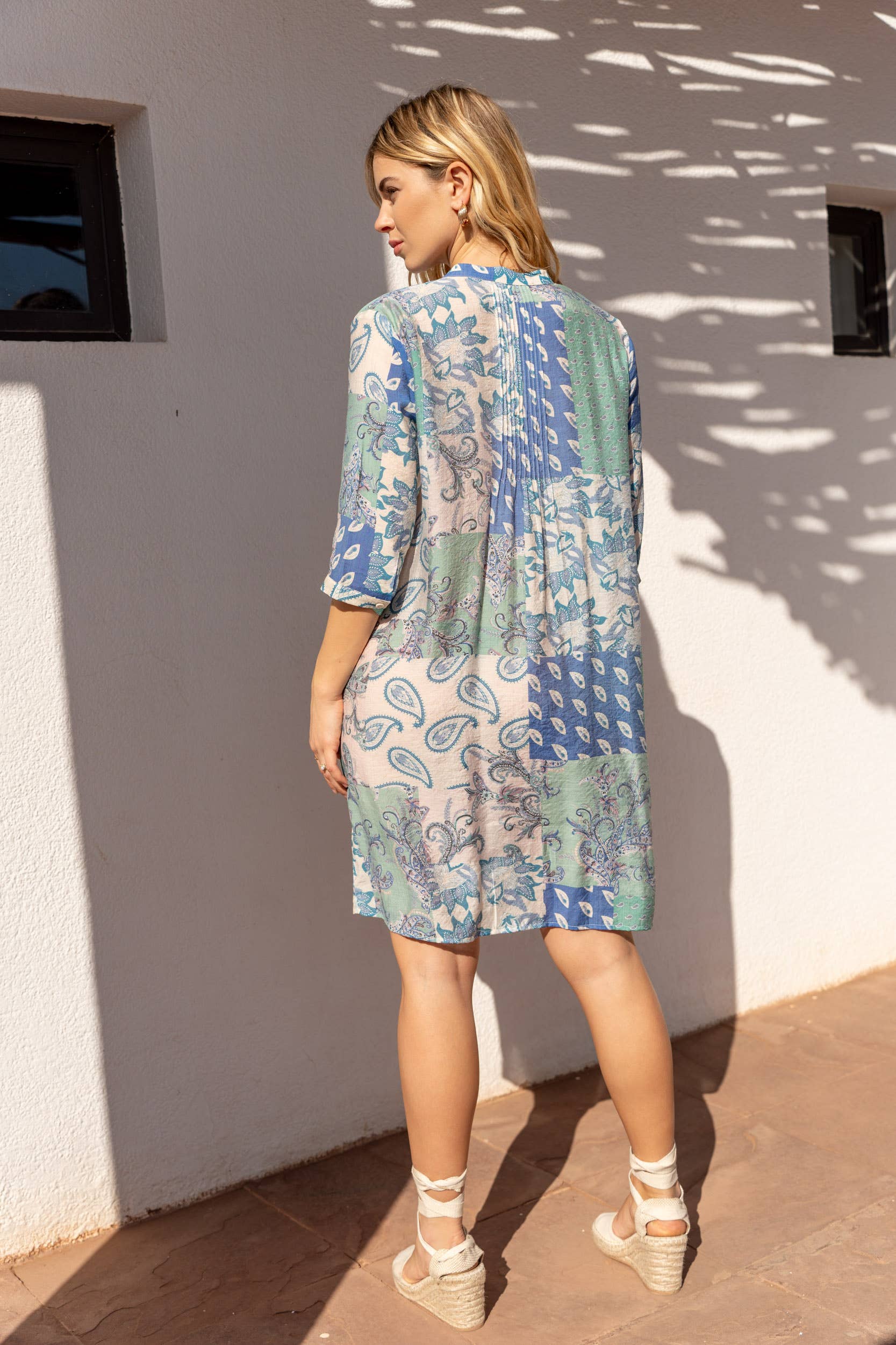 CHOKLATE PARIS - Wholesale Dress - Women's - Palma printed shirt dress in silk viscose - CK082167