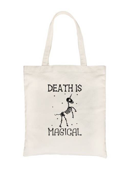 Unicorn Skeleton Canvas Bag for wholesale by 365 In Love