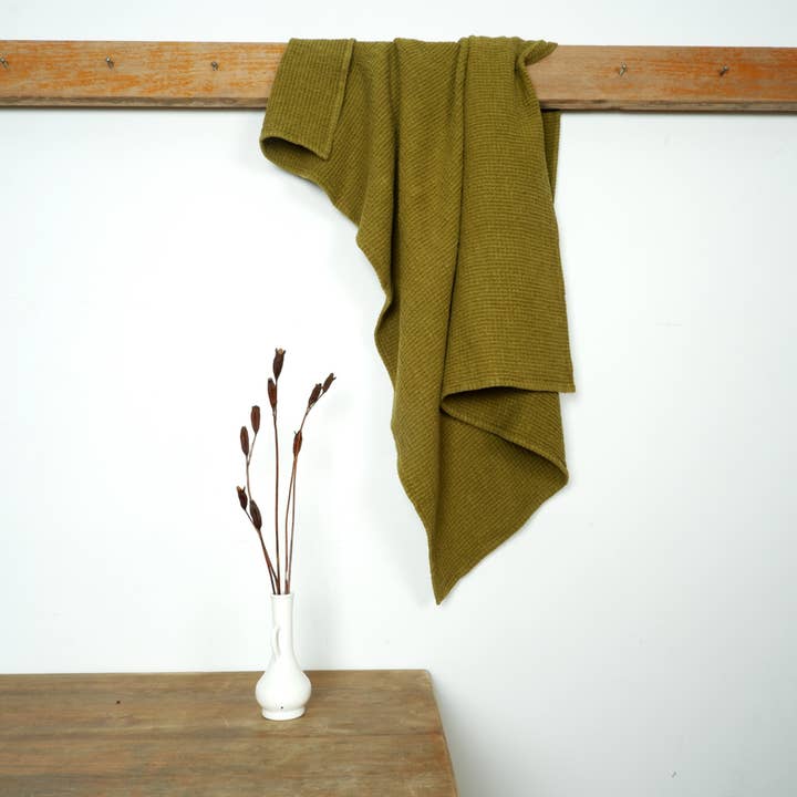 NorraVilla - Wholesale Bath Towel - dark gray - waffle linen towel2