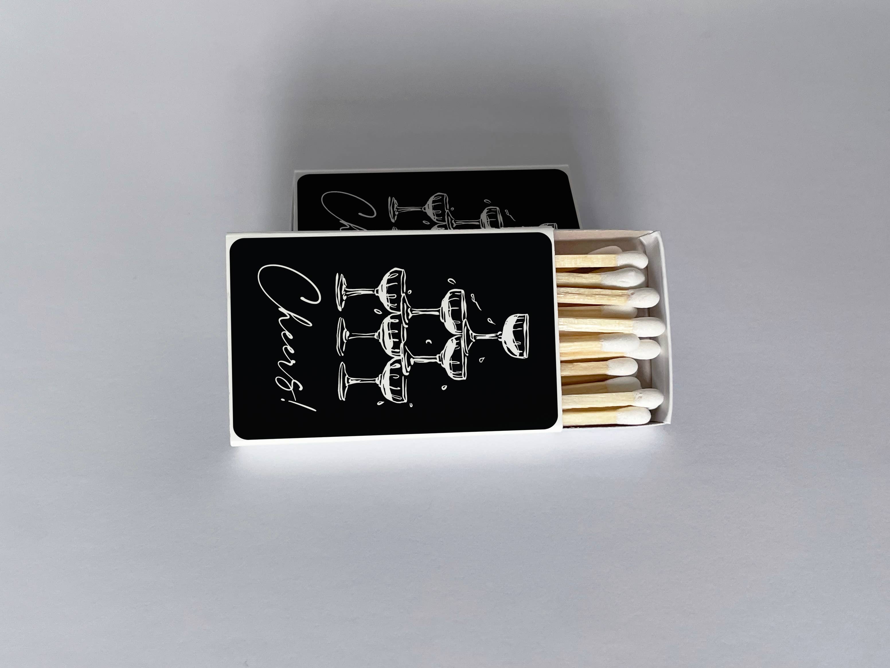 Jocelyn Diebolt Designs - Wholesale Matches - Cheers Champagne Tower Matchbook