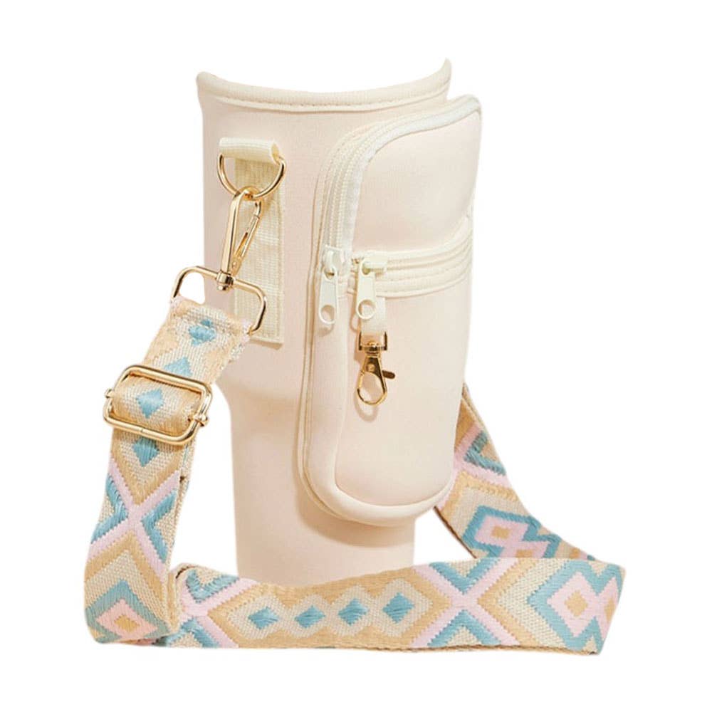 Sensibling Corp. - Wholesale Crossbodytas - Dames - Draagtas voor tumbler met azteekse patroon schouderriem9