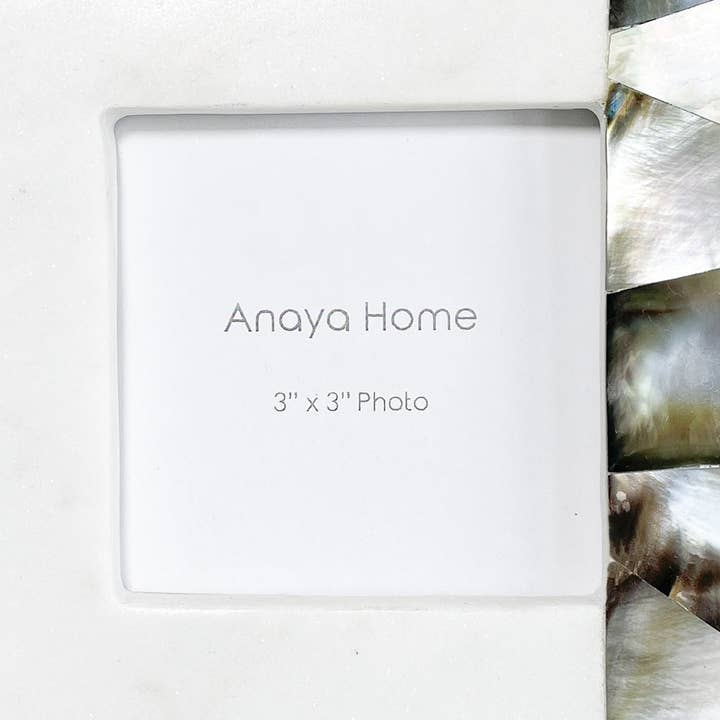 Anaya Home – Großhandel Bilderrahmen – Bilderrahmen aus grauem Perlmuttmarmor1