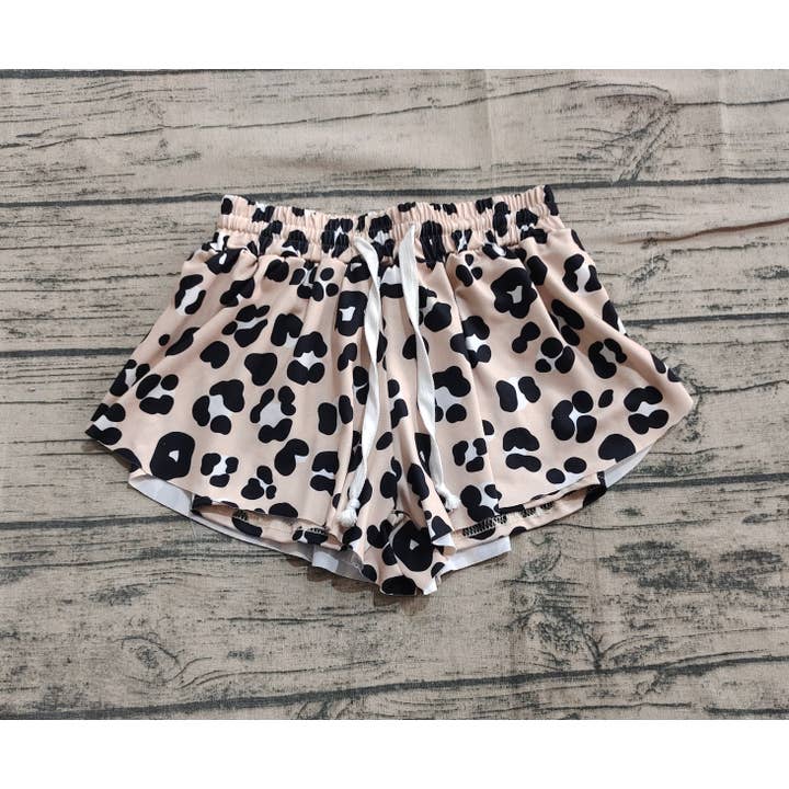 Aier Wholesale - Wholesale Shorts - Kids - Baby Girls Black Leopard Summer Shorts Bottoms2
