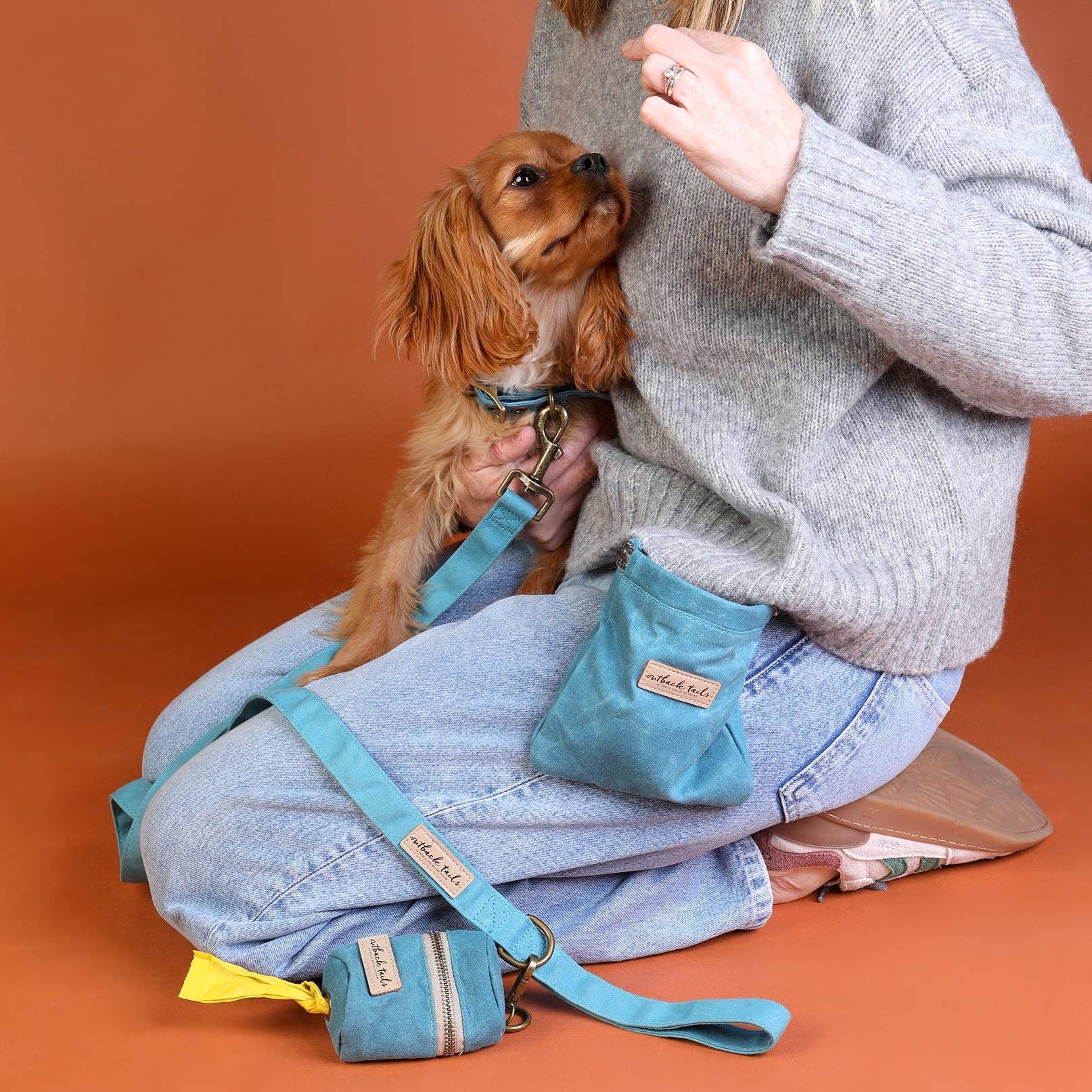 Outback Tails - Wholesale Pet Leash - Dog - Waxed Canvas Dog Lead - Blue3