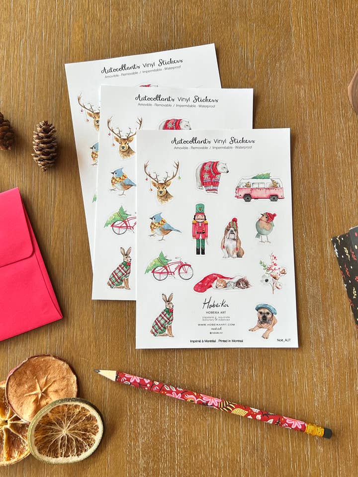 Holidays, Vinyl Stickers for wholesale by Hobeika Art
