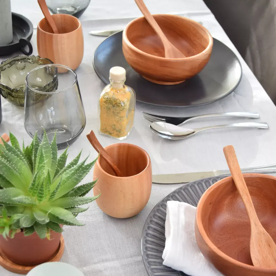 Khaya Woodware - Wholesale Coffee/Tea Cup - Khaya Wood - Japanese-style Tea Cup - Handmade - Eco-friendy4