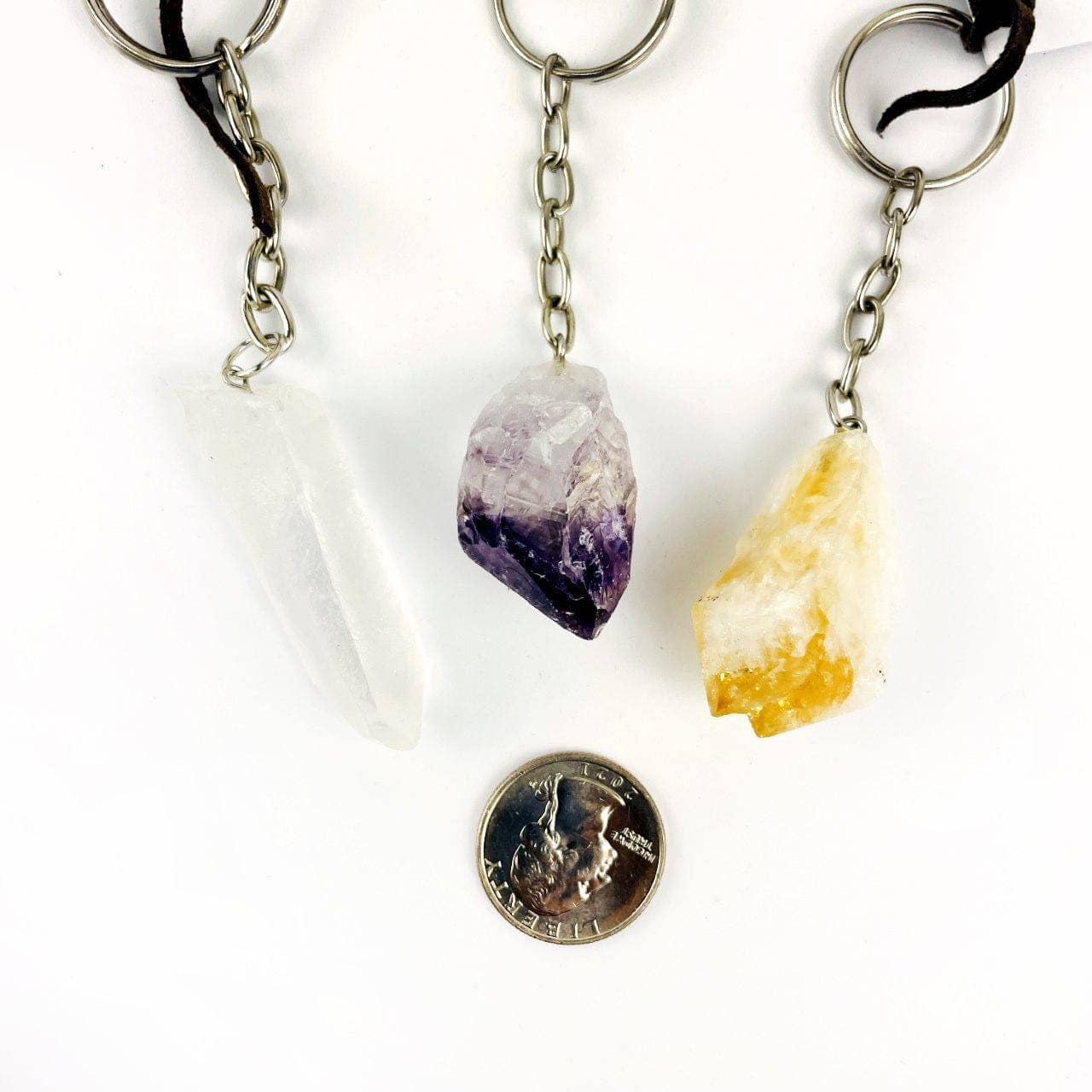 Rock Paradise - Wholesale Keychain - Women's - Crystal Point Keychains  - 10 Pack - YOU CHOOSE STONE8