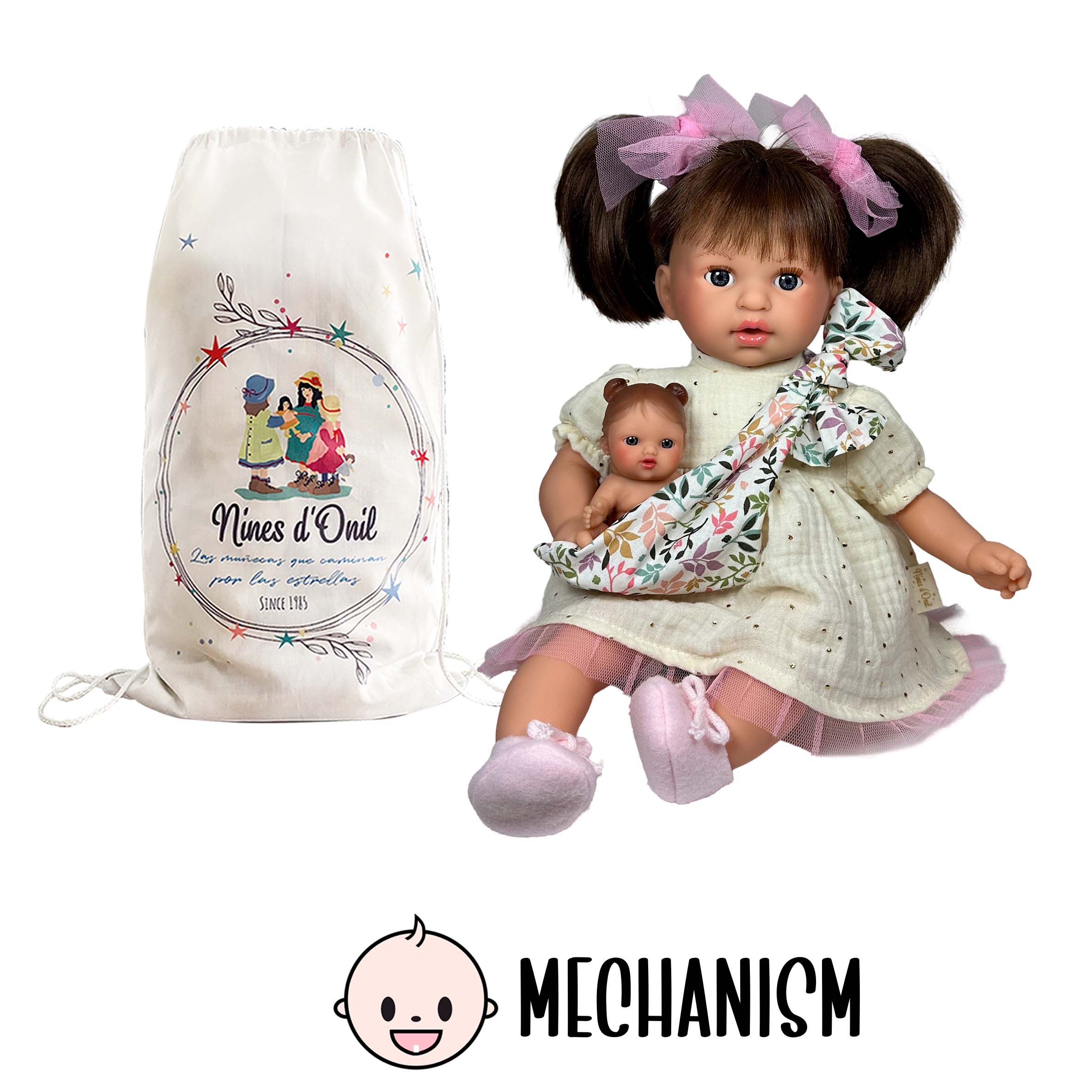 Nines Artesanals d'Onil Dolls - Wholesale Doll - Kids - ALEX DOLL WITH CREAM BABY8