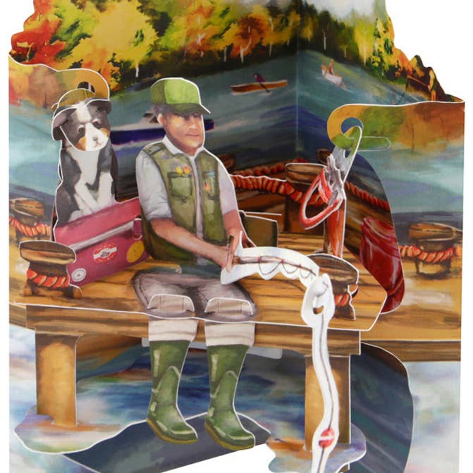 Carte de pêche interactive Santoro 3D Swing pour la vente par Boston International