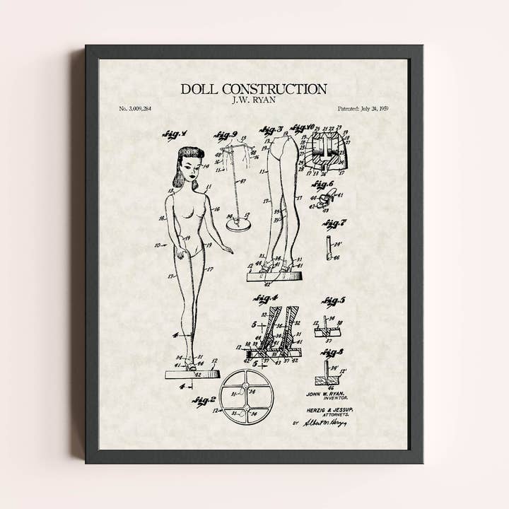 Brevet d'impression de jouet Barbie pour la vente par Damon D Chan