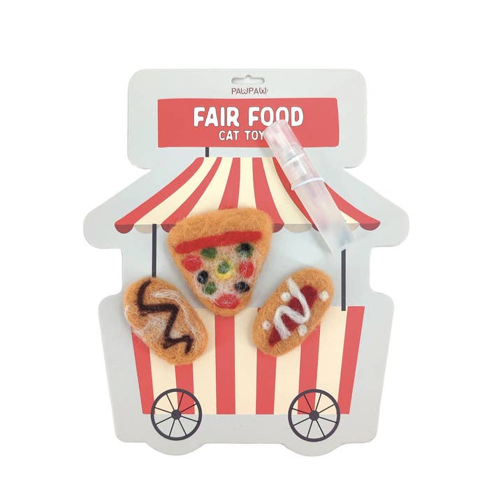 PPJ Food Shape Kickers – Felt Cat Toys for Play & Kicking Fun for wholesale by Paw Paw by Jeanne