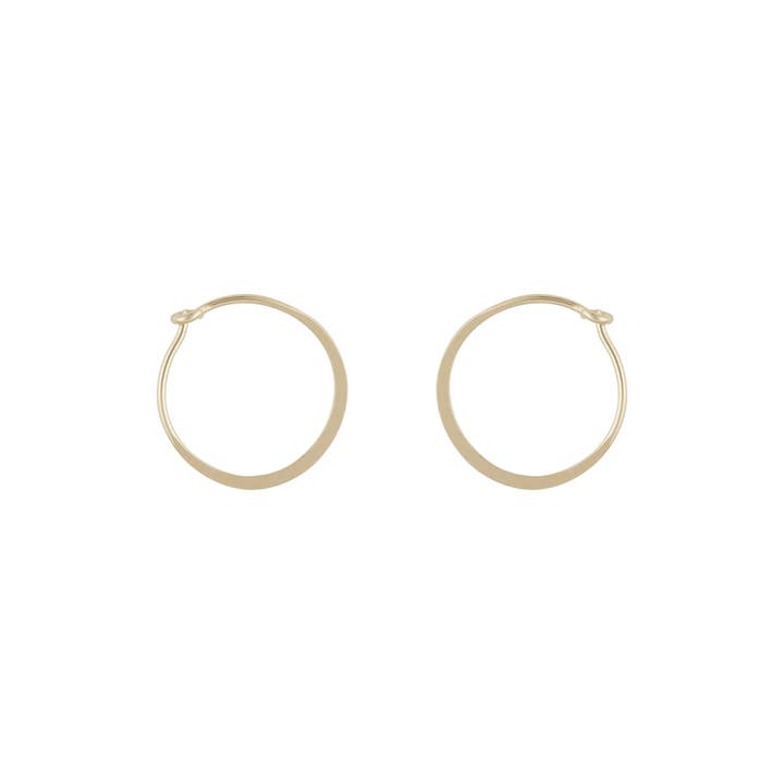 Mark Steel Jewelry - Wholesale Hoop Earrings - 22 Gauge Flat Wire Hoop Earring Available in Sizes 9mm-18mm