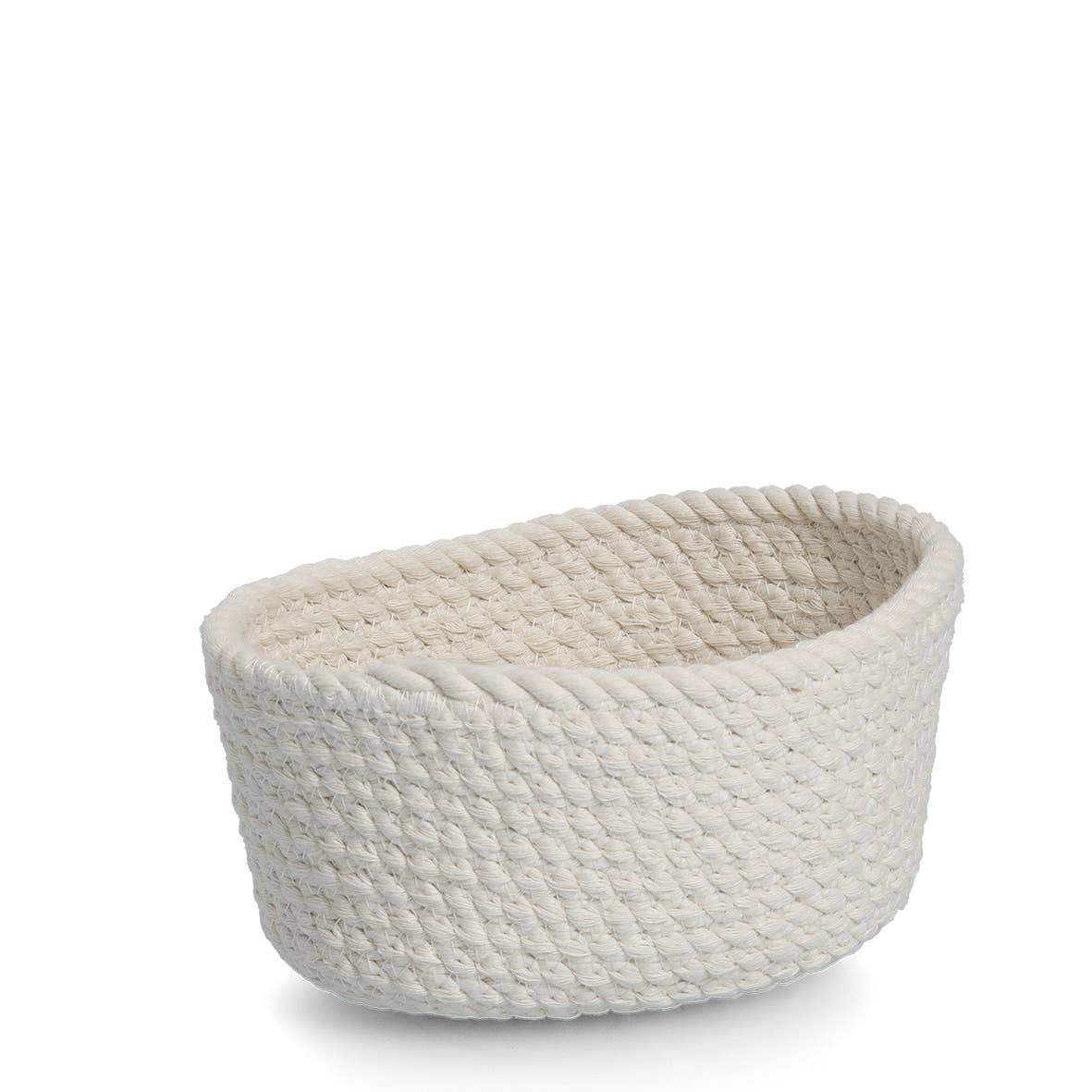 Storage basket set, 3-piece, cotton, white for wholesale on Faire4
