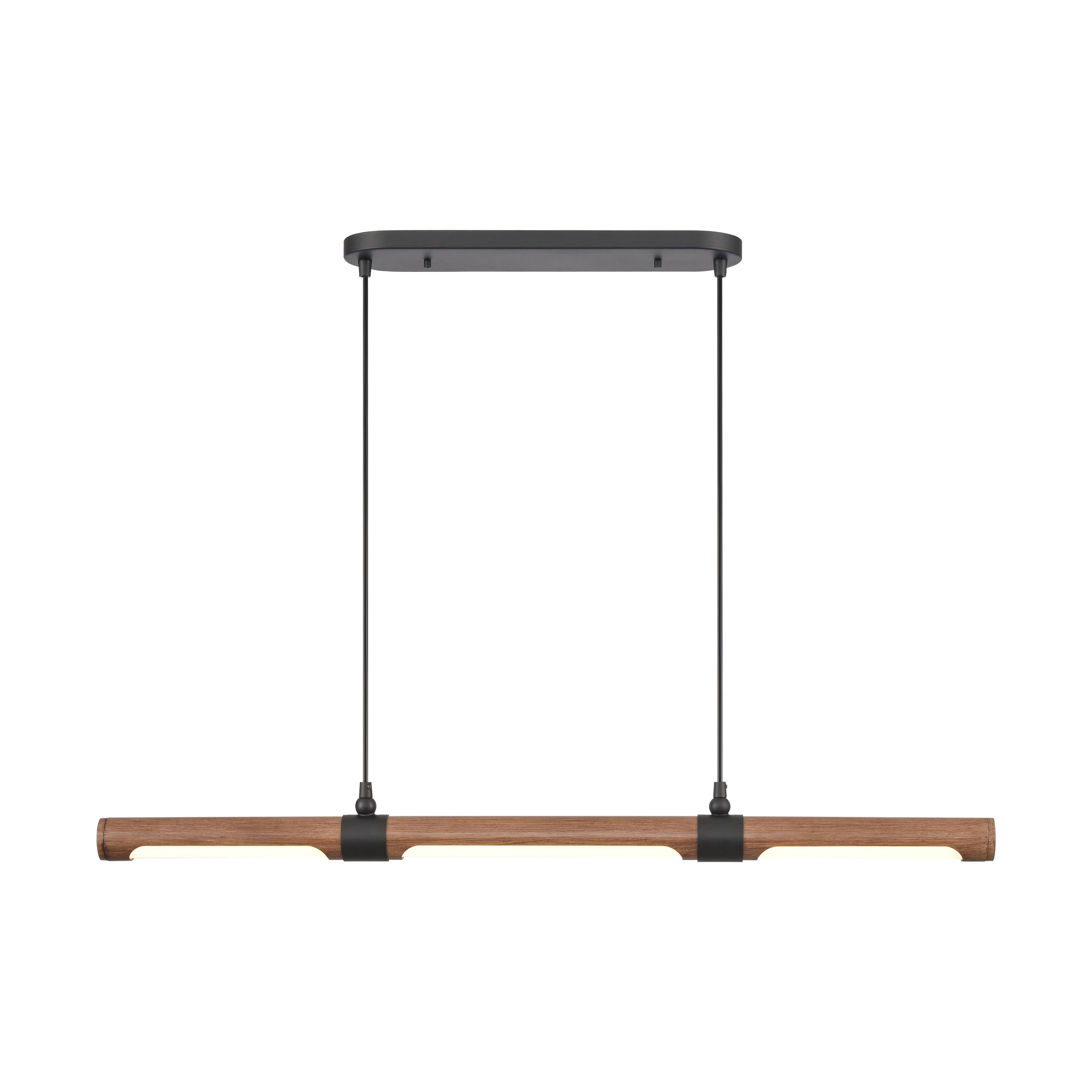 Matte Black Wyatt 40.5'' Wide Integrated LED Linear Chandelier for wholesale on Faire5