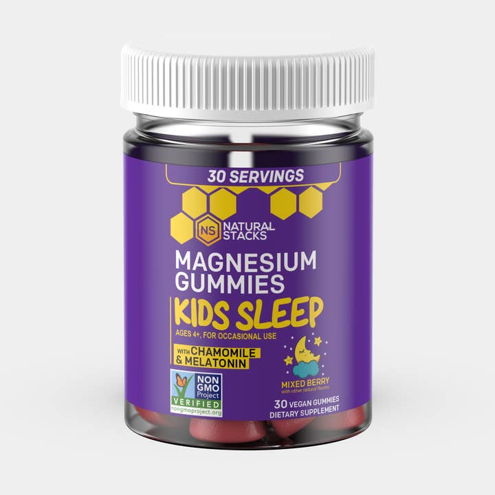 Kid's Sleep Magnesium Gummies 30ct for wholesale by Natural Stacks