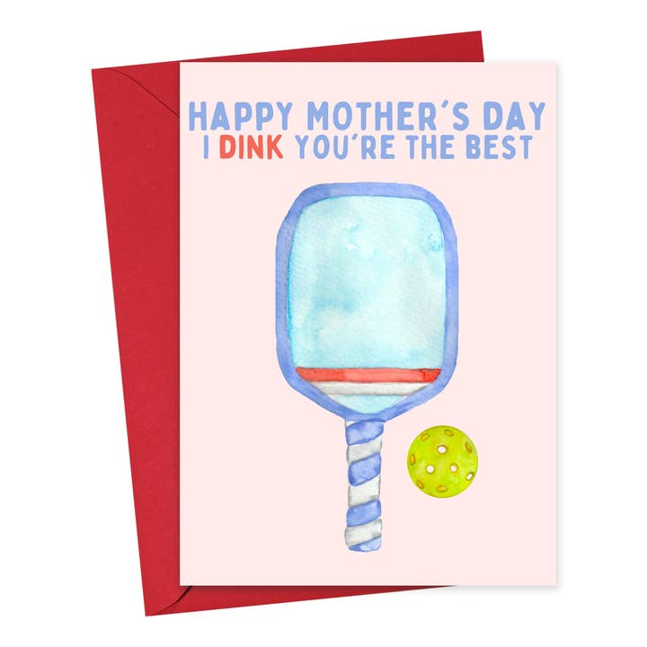 R is for Robo - Wholesale Mother's Day Card - Pickleball Mothers Day Cards Funny Mothers Day Gifts for Mom