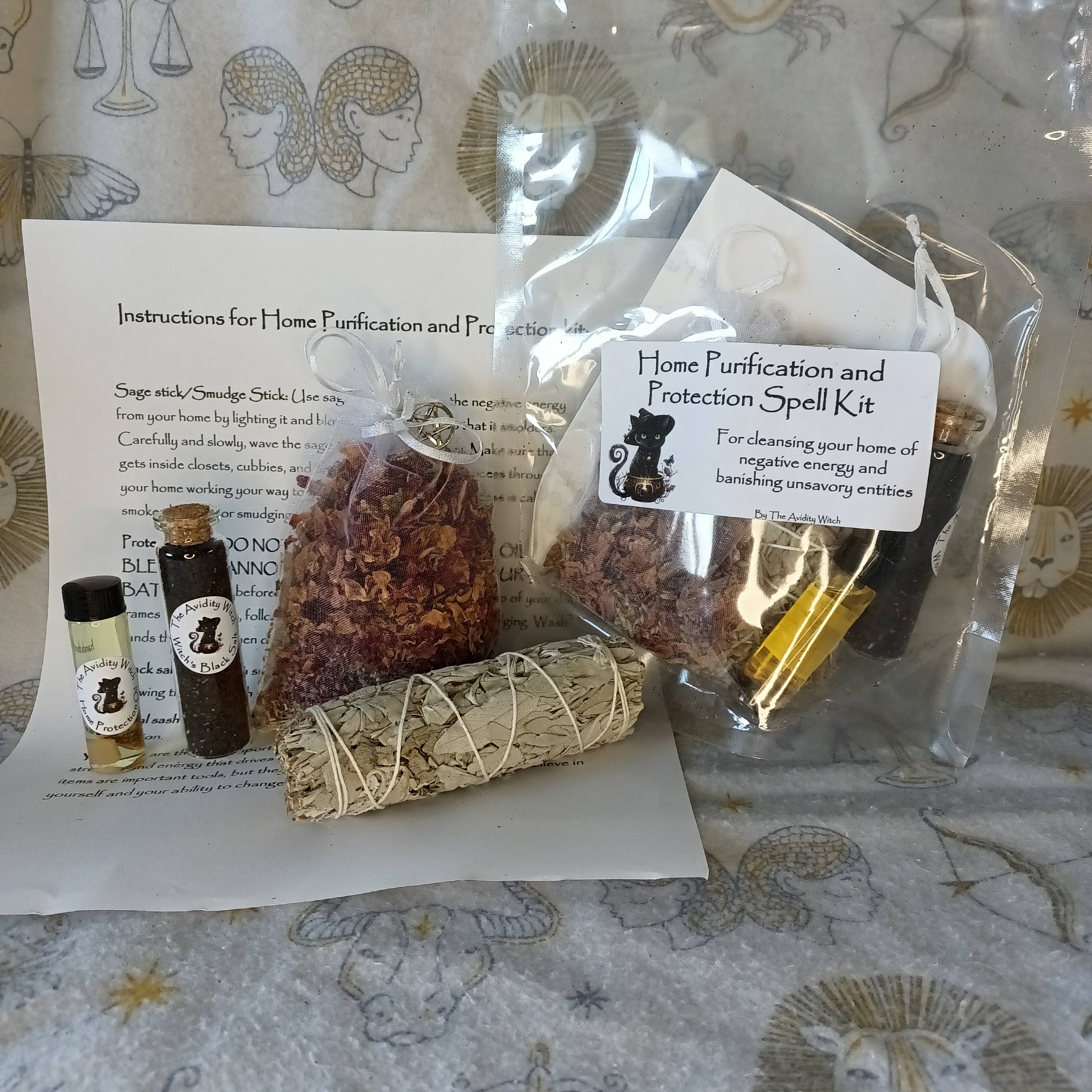 The Avidity Witch - Wholesale Meditation Supplies - Home Purification and Protection Spell Kit17