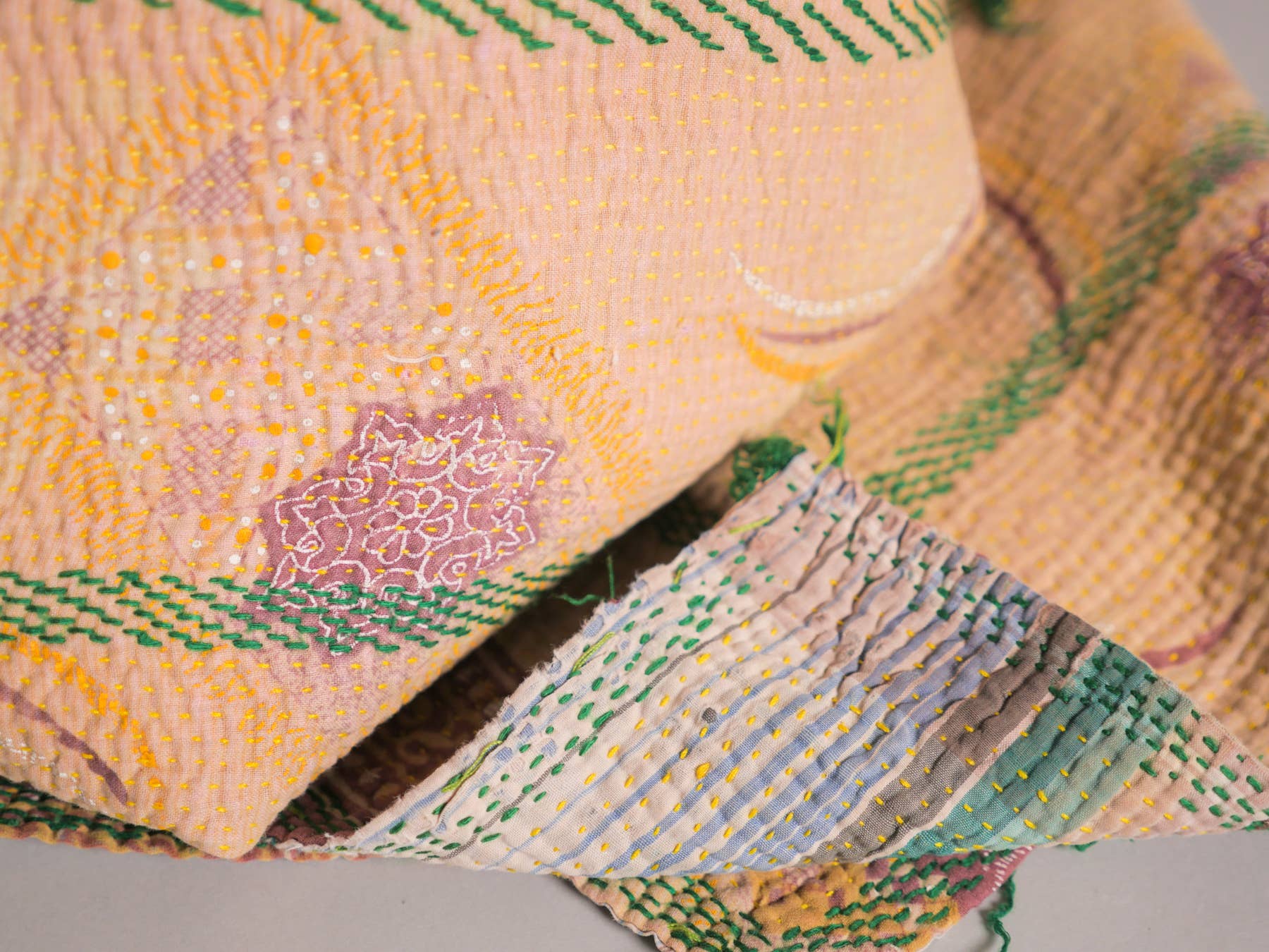 Storie - Vendita all'ingrosso Plaid - Plaid Kantha vintage in cotone, selezione casuale10