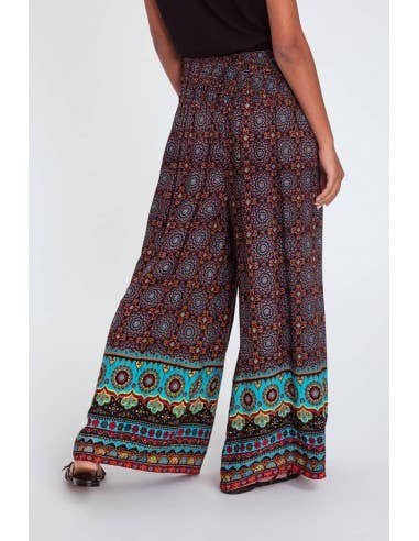 MAKANI - Wholesale Broek - Dames - Pannenkoekenbroek met print voor dames - KAT7007