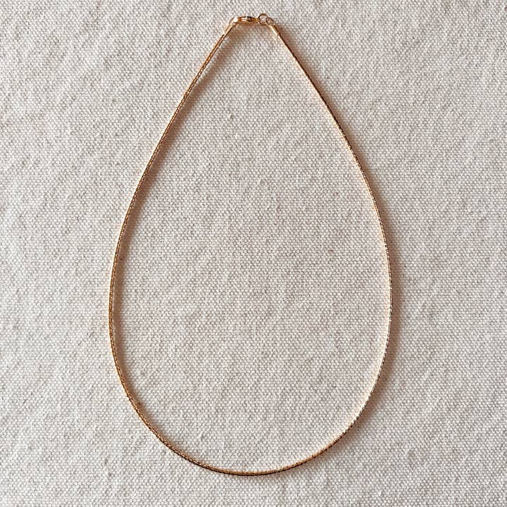 GoldFi - Wholesale Link & Chain Necklace - 18k Gold Filled Omega Necklace