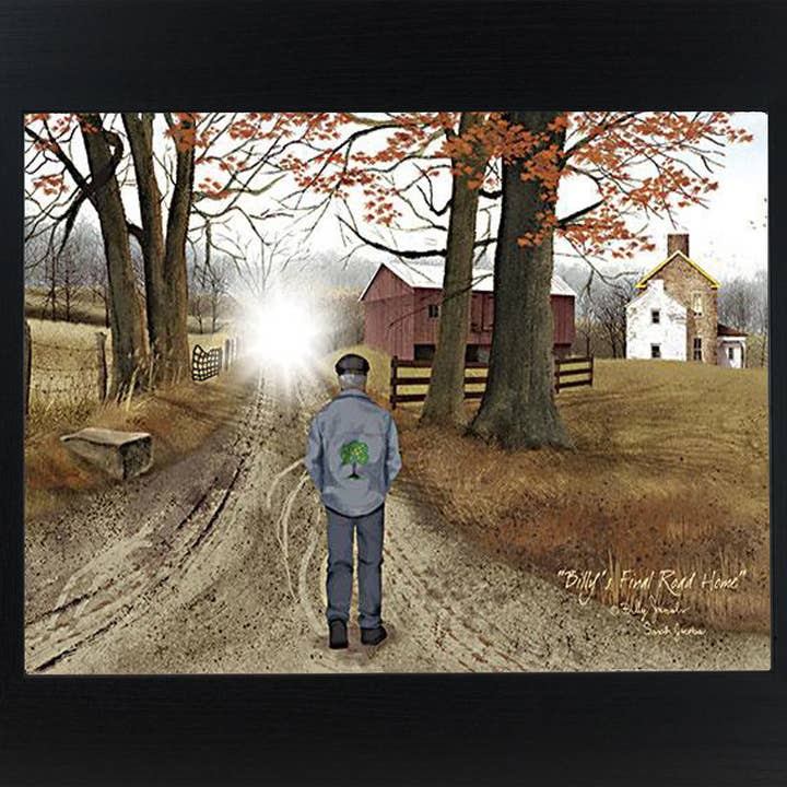 Summer Snow Art - Wholesale Sign - Billy's Final Road Home Billy Jacobs Art Framed Sign