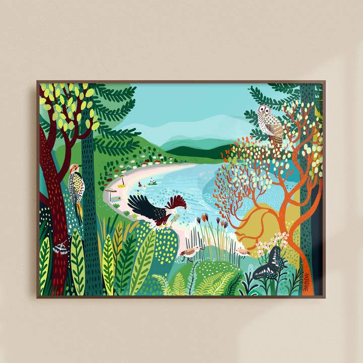 Stampa artistica Qualicum Beach per la vendita all'ingrosso da parte di Anja Jane