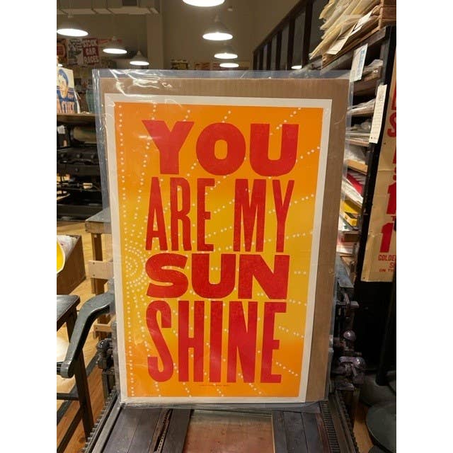 Hatch Show Print - Wholesale Poster - You Are My Sunshine Poster